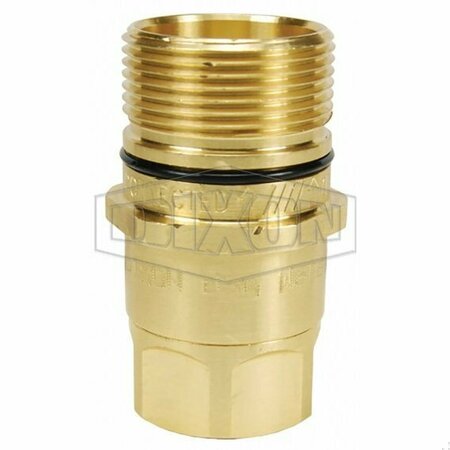 DIXON DQC W Wingstyle Interchange Female Plug, 1-1/4-11 Nominal, Female BSPP, Brass W10BF10-B